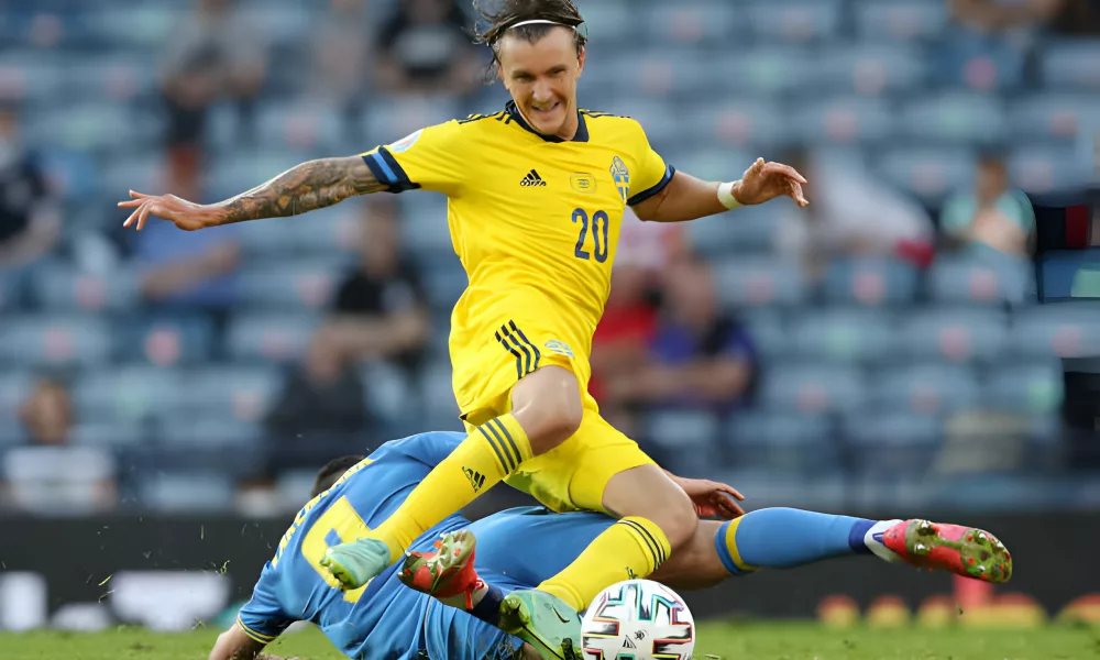 Swedish midfielder Kristoffer Olsson is hospitalised and on a ventilator