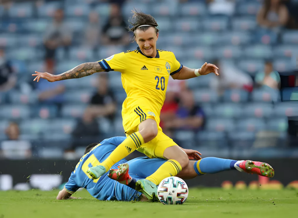 Swedish midfielder Kristoffer Olsson is hospitalised and on a ventilator